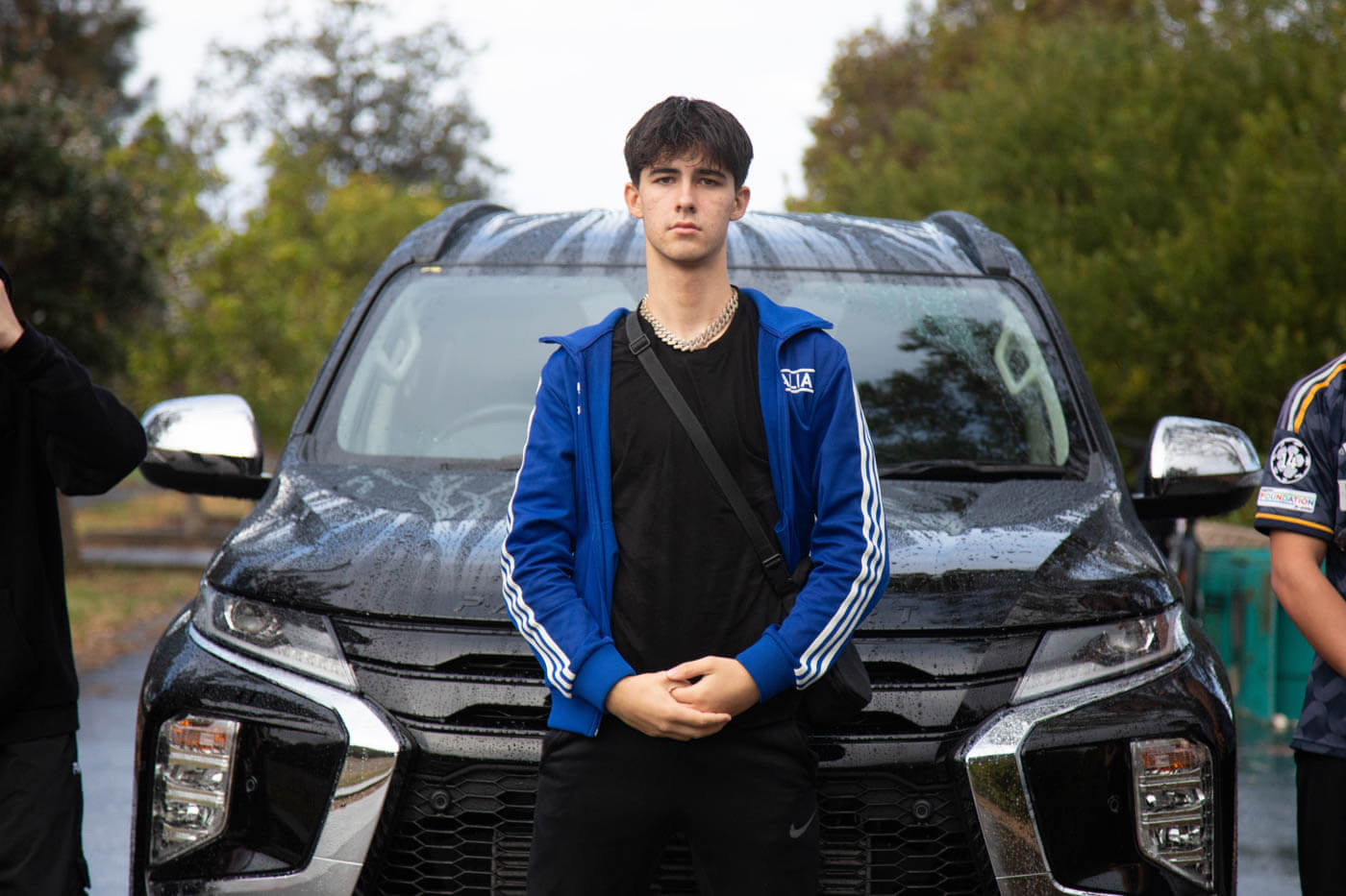 Rapper Nactox filming a music video