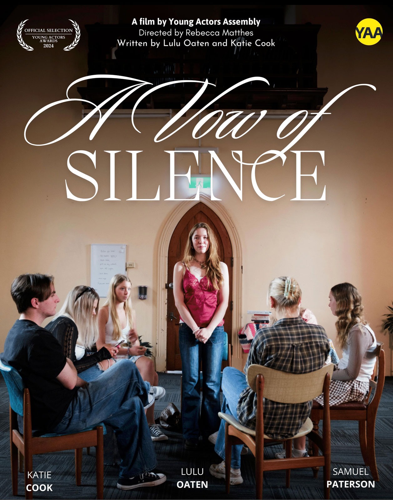 Amelie Kordina-Barker, Film Director Poster for short film A Vow of Silence